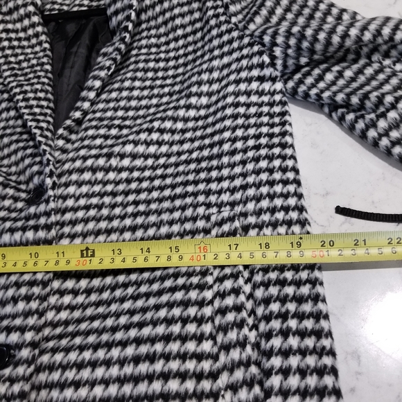 🧥 HOUNDSTOOTH CHECK PATTERN COAT - Picture 7 of 13